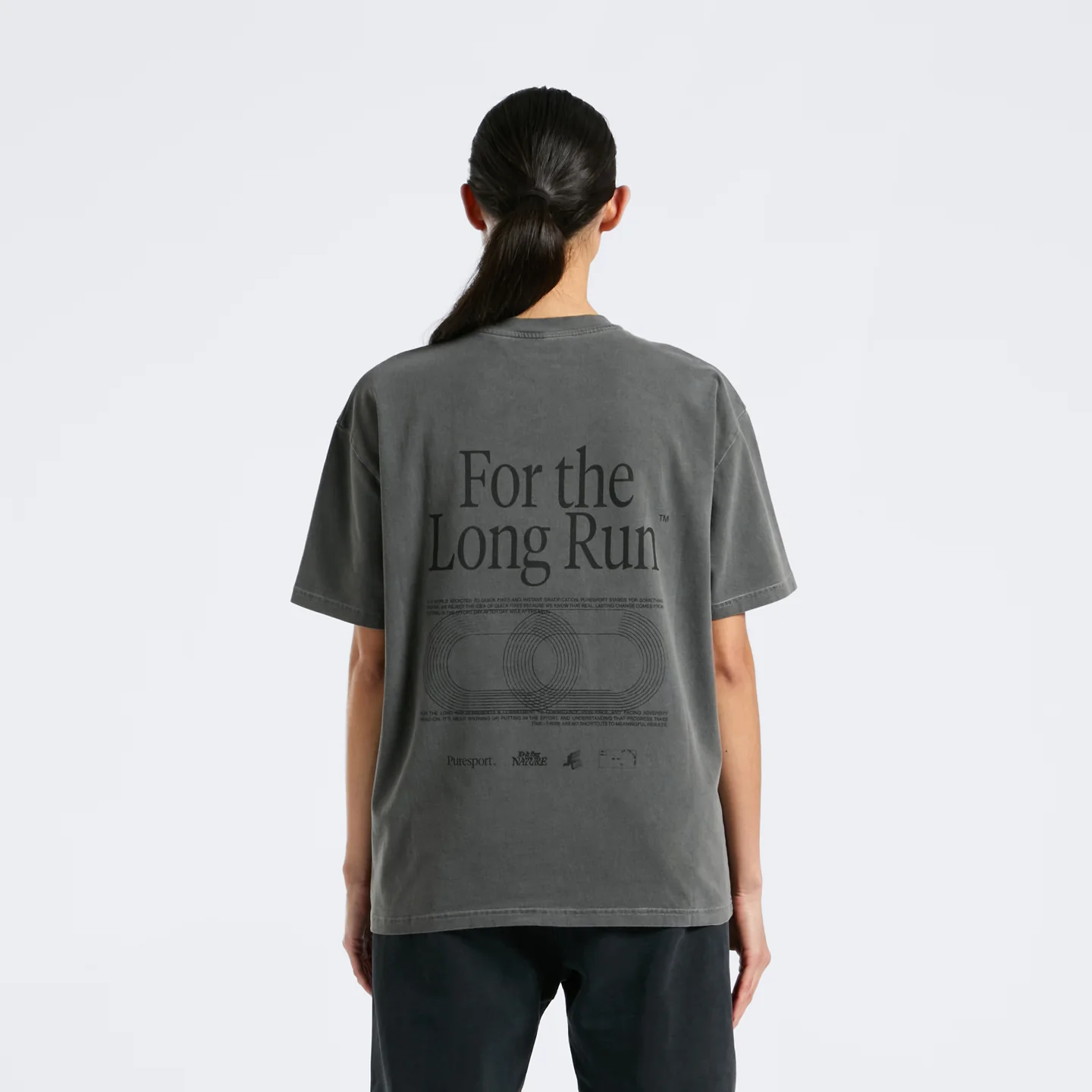 For the Long Run® T-Shirt - Washed Grey - Image 3