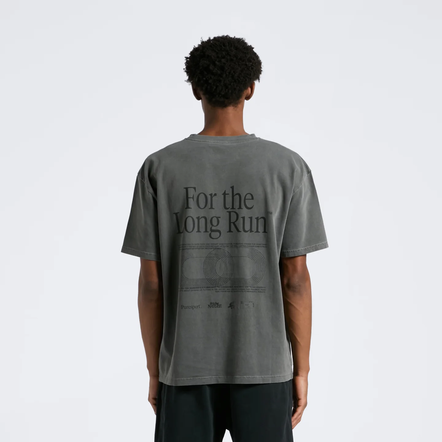 For the Long Run® T-Shirt - Washed Grey - Image 7