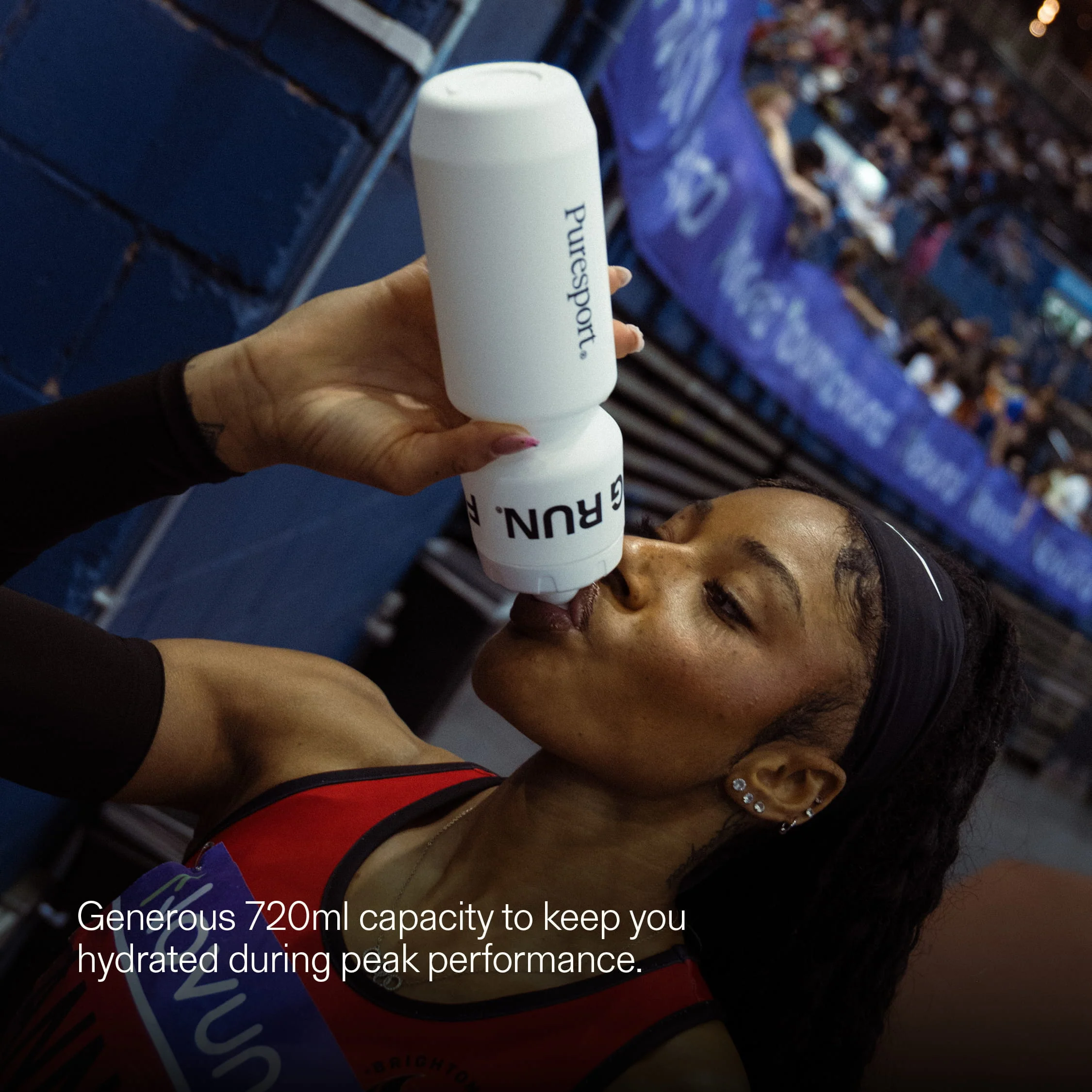 Sports Bottle - Matte White - Image 3